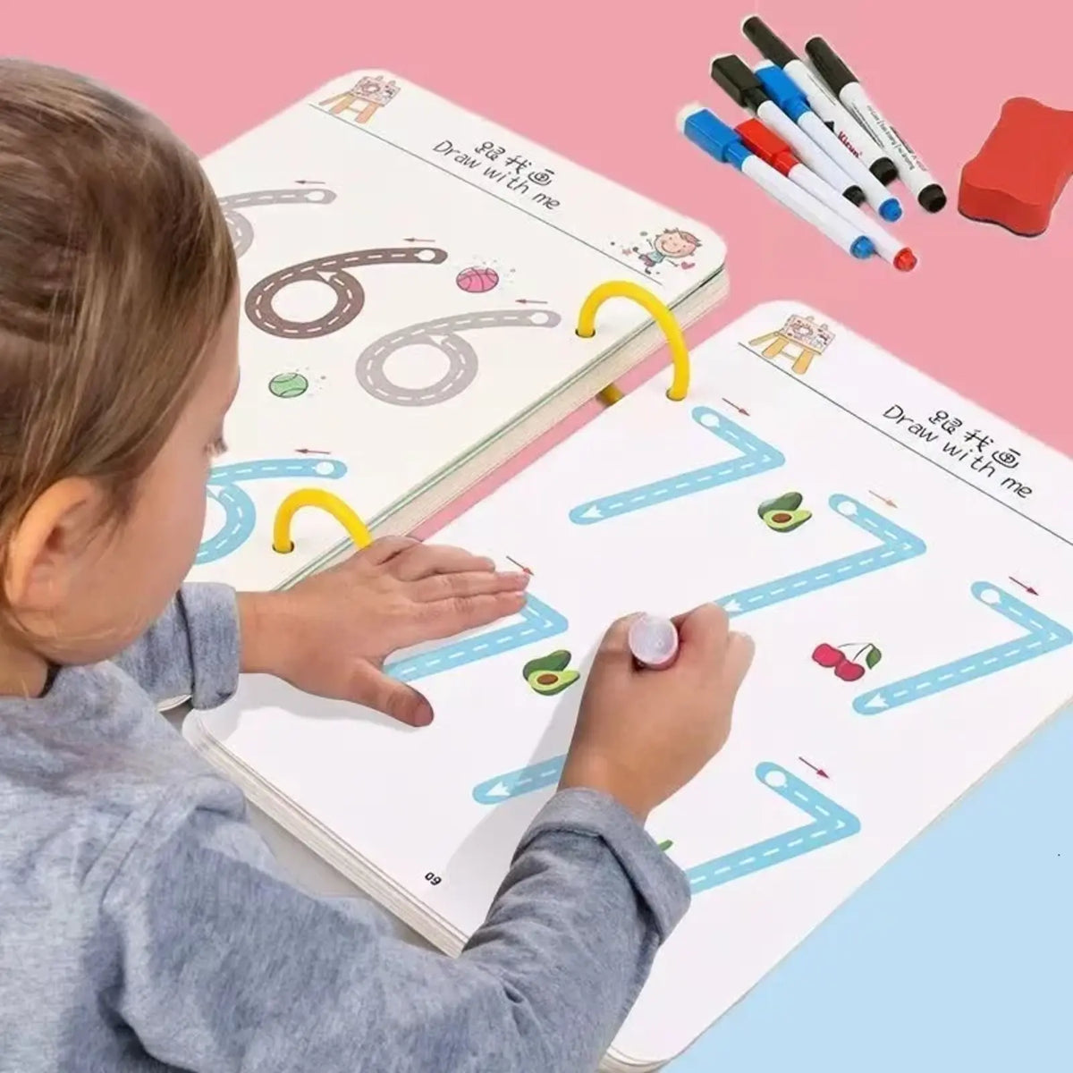 A4 Kids Educational Learning Tracing Book