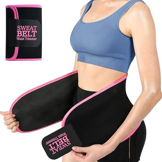 ( Imported Stuffed ) Full Size Instant Sweat Pro Waist Belt For Men & Women. Universal Adjustabl Size