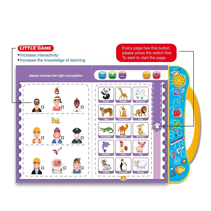 Intelligence Study Book Learning For Kids - Allow to Open