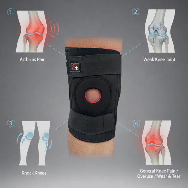 Knee Support Brace with Comfortable Compression Fit