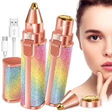 2 In 1 Flawless Eyebrow Hair Remover Stylish & Fashionable Rechargeable Facial Hair Trimmer For Women
