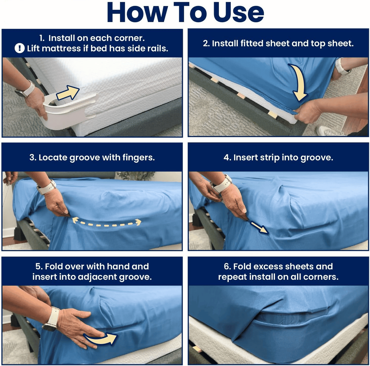 Bed Sheet Grippers Clips